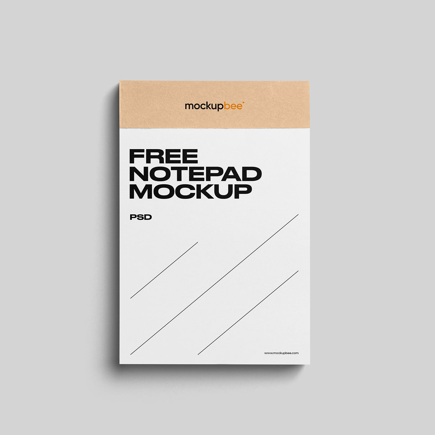 Free Stationery Notepad Mockup PSD Template