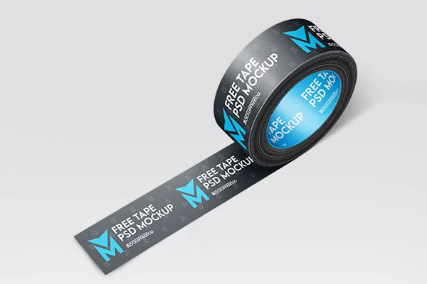 Free Tape Mockup PSD Template