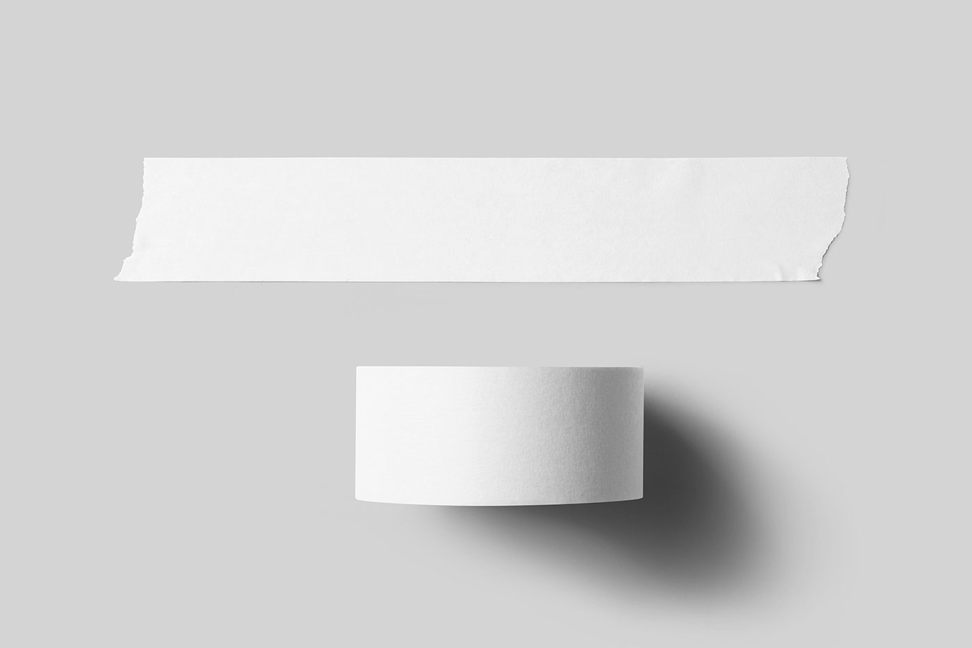 Free Tape Top View Mockup PSD Template