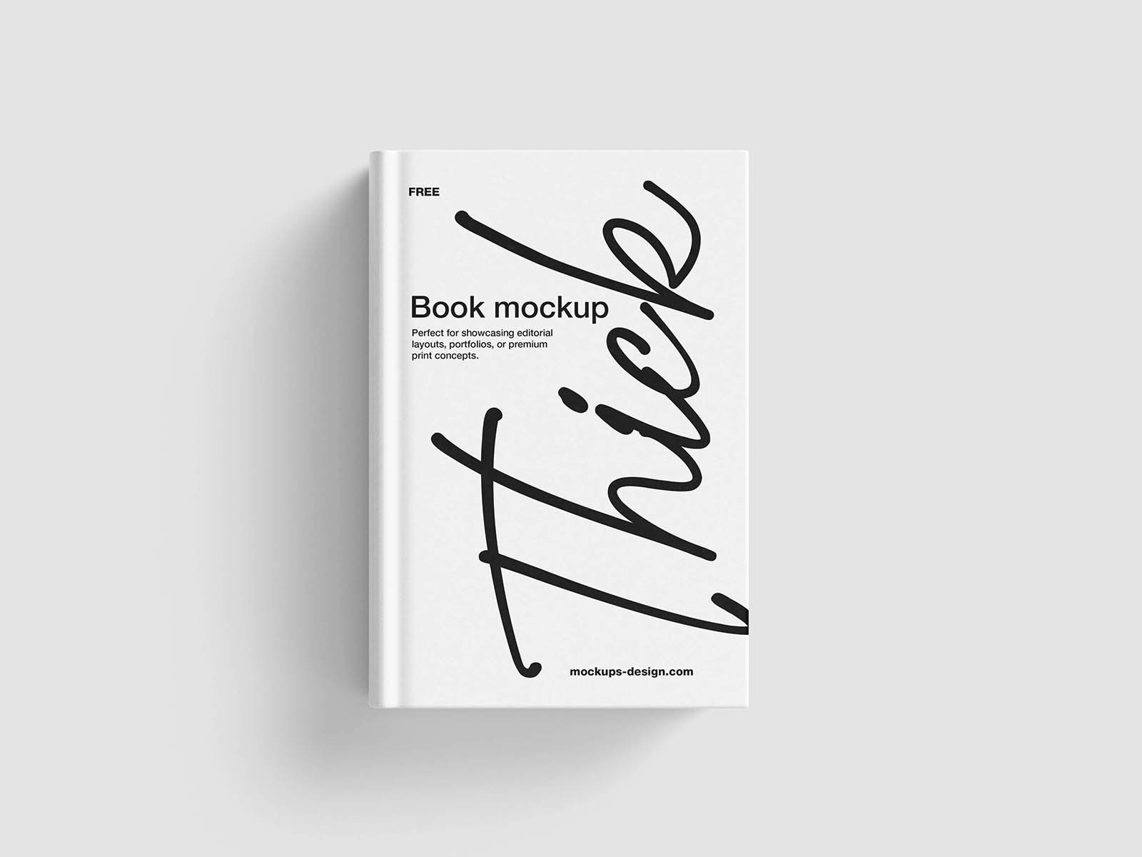 Free Thick Hardcover Book Mockup PSD Template