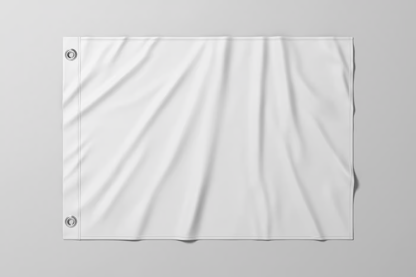 Free Wrinkled Flag Mockup PSD Template