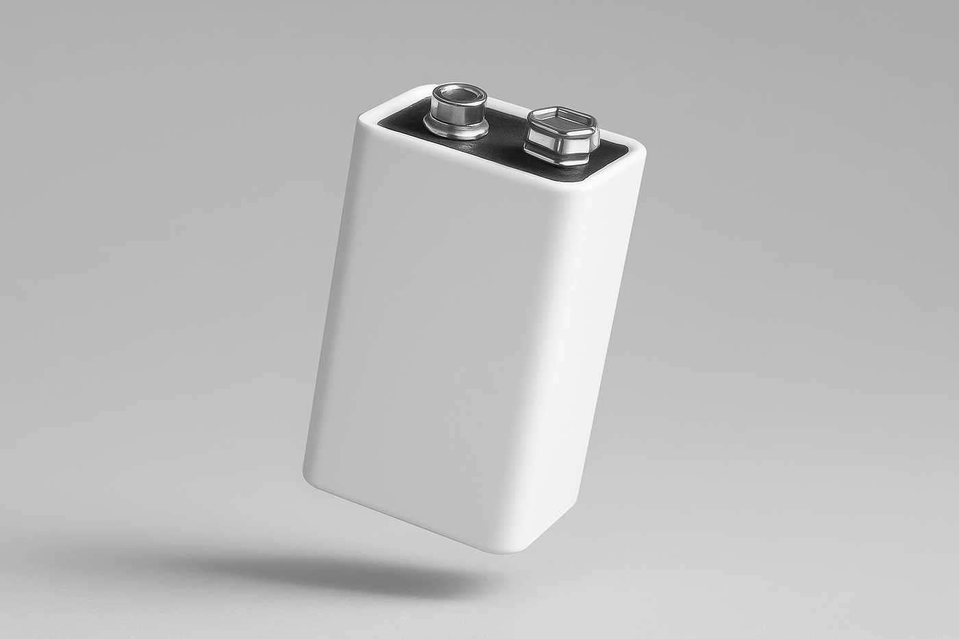 Free 9V Battery Mockup PSD Template