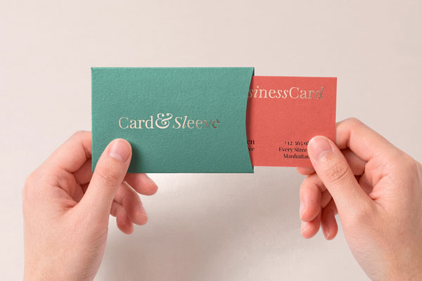 Free Business Card and Sliding Sleeve Mockup PSD Template