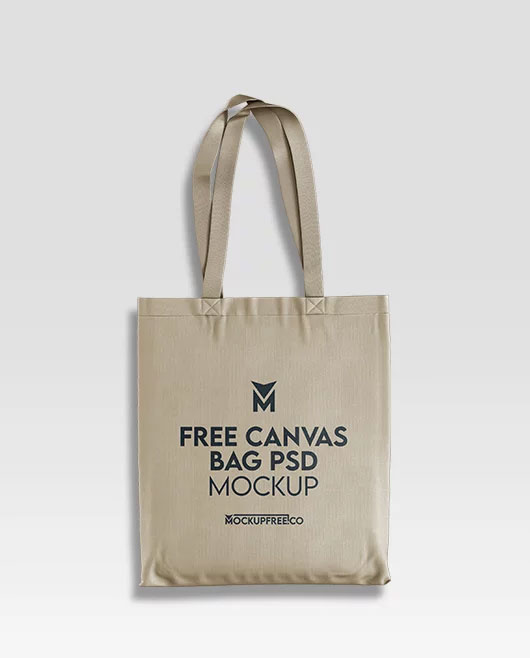 Free Canvas Bag Mockup PSD Template