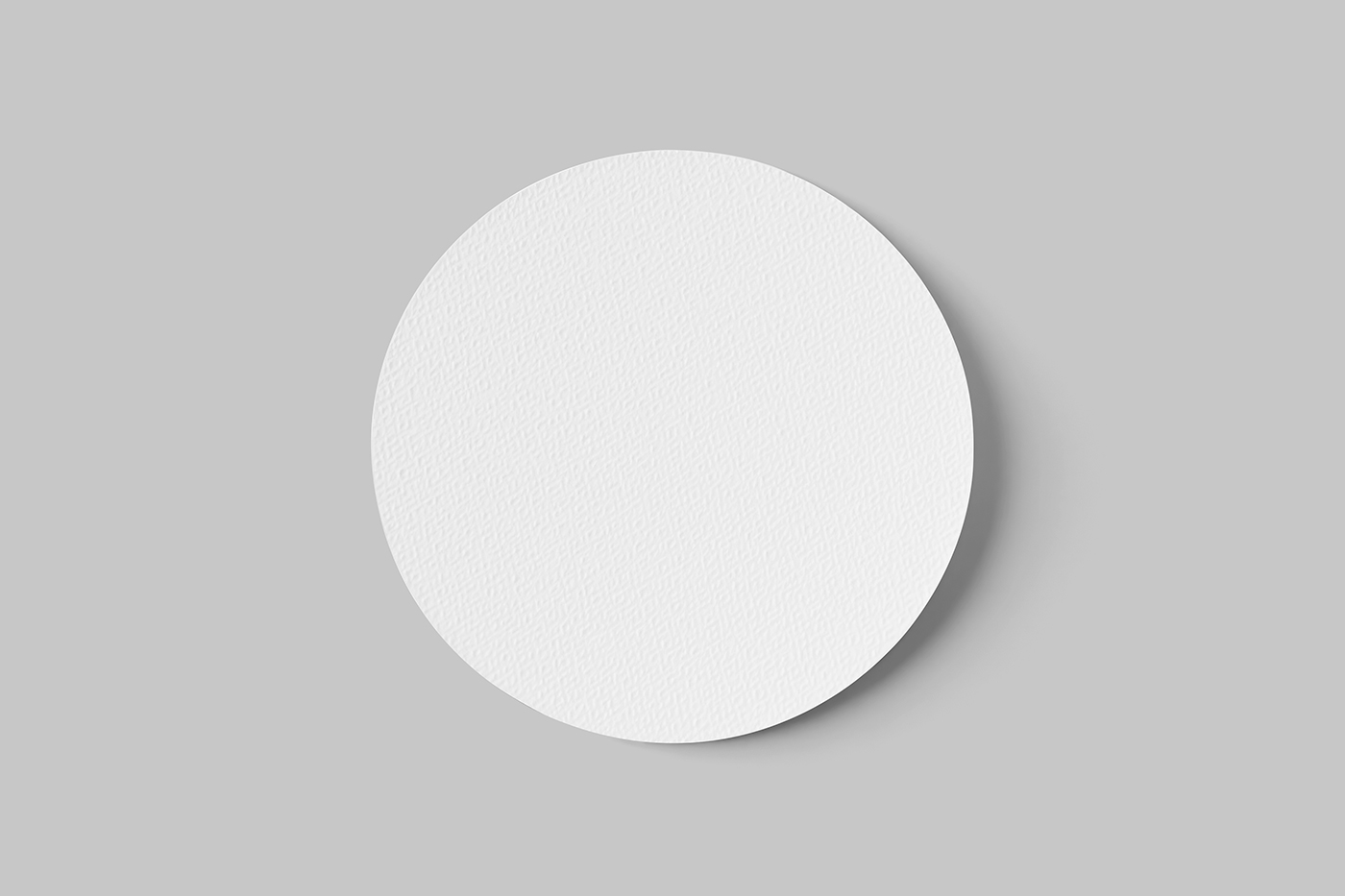 Free Circle Sticker Mockup PSD Template