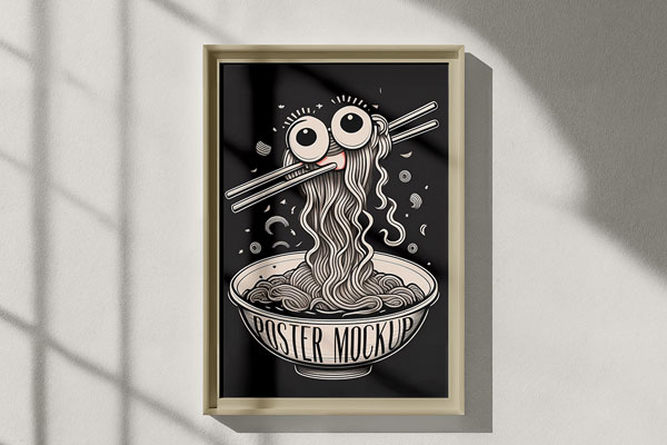 Free Classic Poster Frame Mockup PSD Template