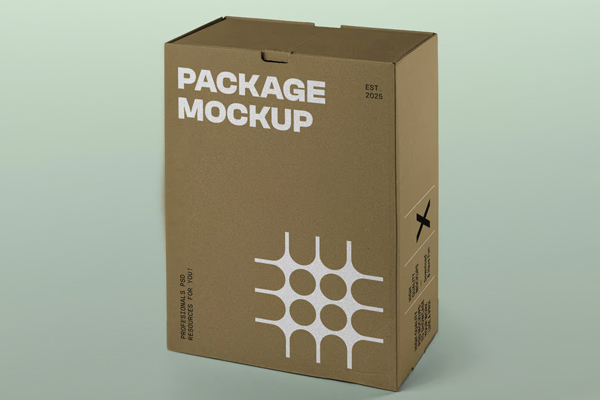 Free Craft Box Mockup PSD Template