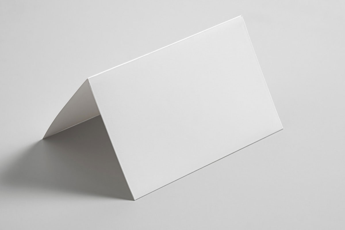 Free Half Fold Invitation Card Mockup PSD Template