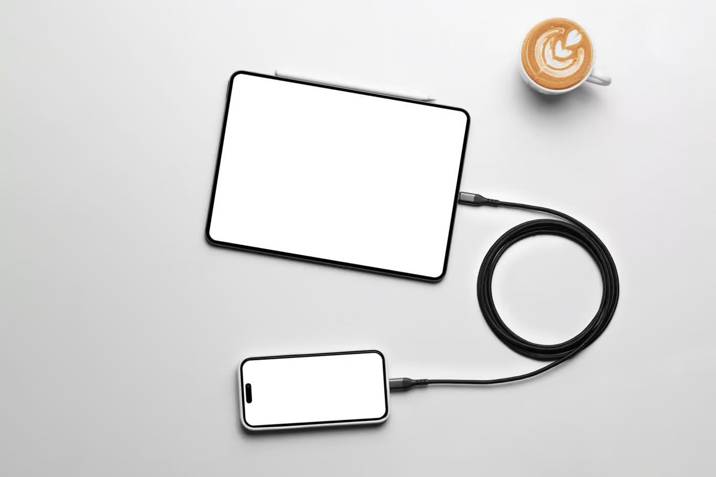 Free iPhone Pro and iPad Pro Mockup PSD Template