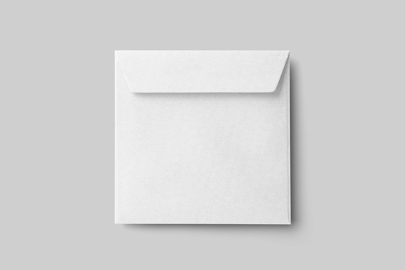 Free Lying Square Envelope Mockup PSD Template