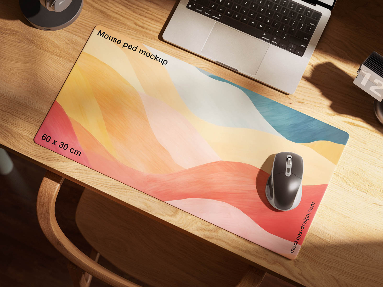 Free Oversized Mouse Pad Mockup PSD Template