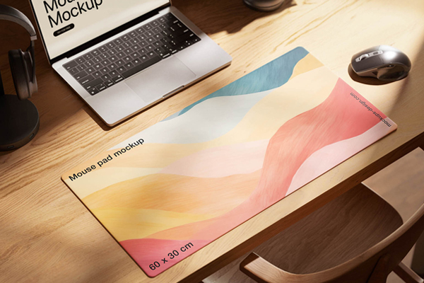 Free Oversized Mouse Pad Mockup PSD Template