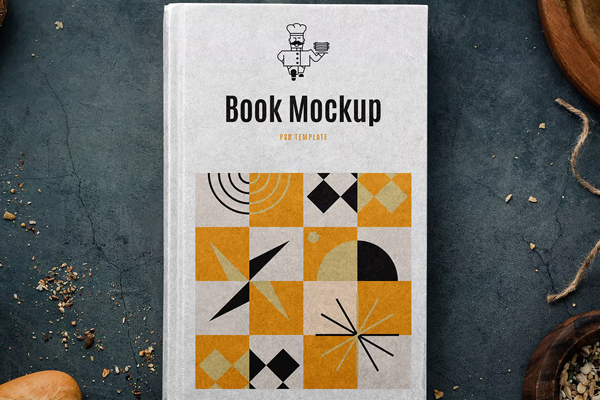 Free Recipe Book Mockup PSD Template
