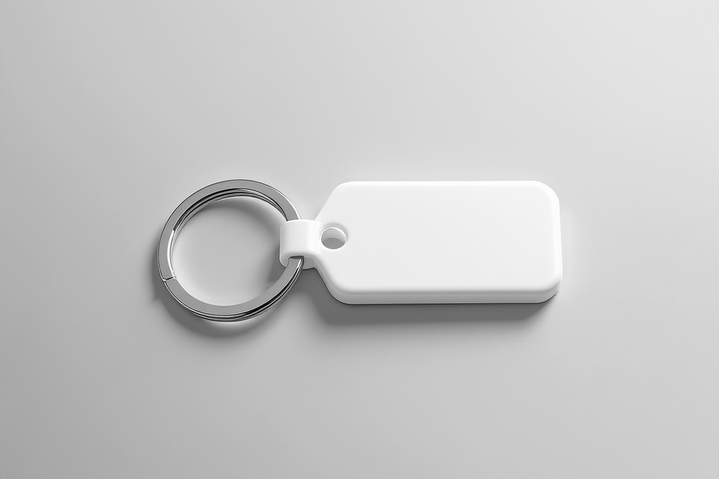 Free Rectangle Keyring Mockup PSD Template
