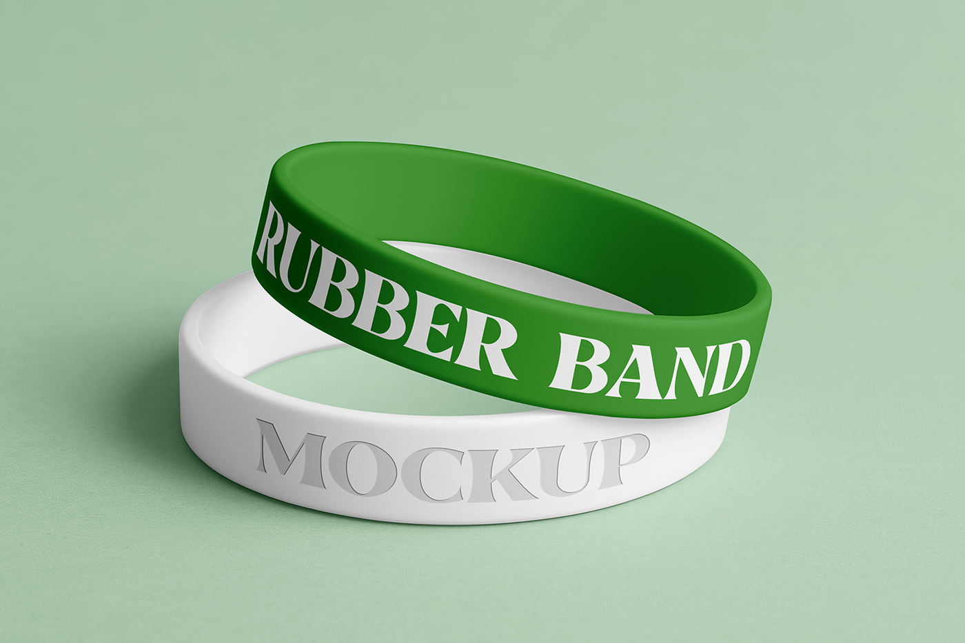 Free Rubber Band Mockups PSD Template