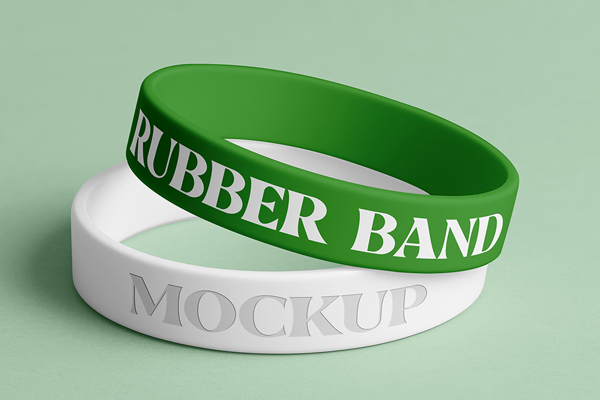 Free Rubber Band Mockups PSD Template