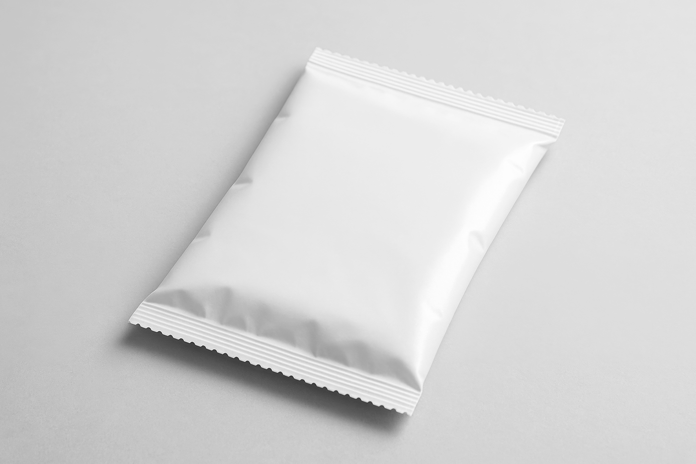 Free Small Food Foil Bag Mockup PSD Template