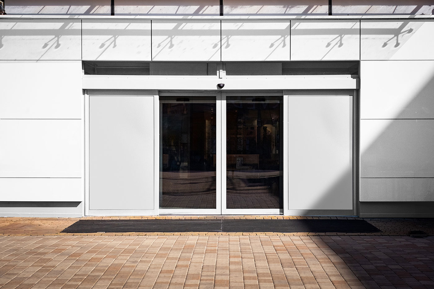 Free Storefront Entrance Mockup PSD Template