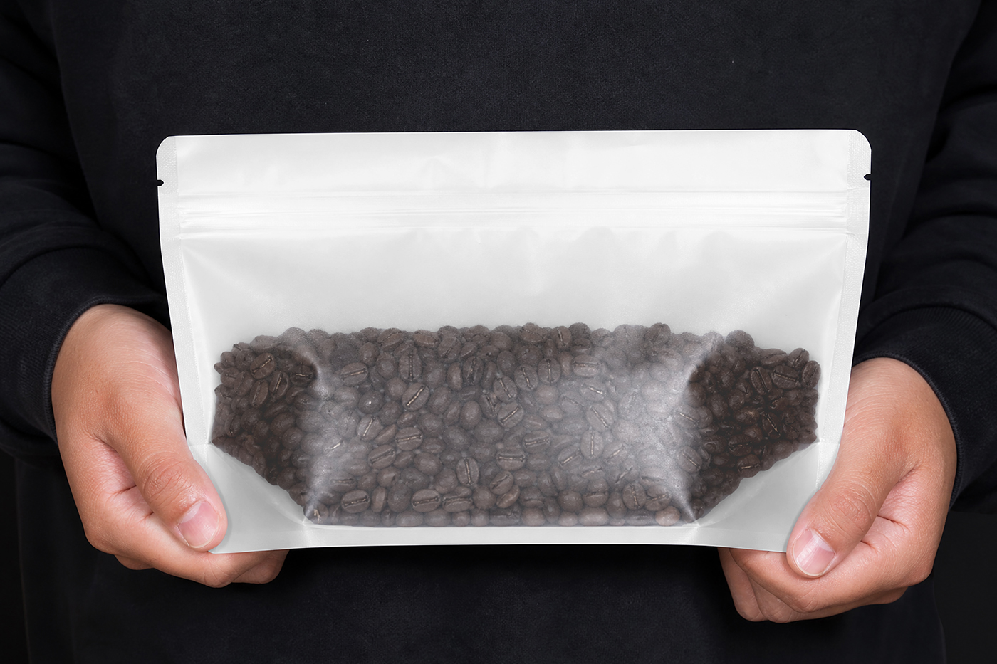 Free Transparent Coffee Bag Mockup PSD Template