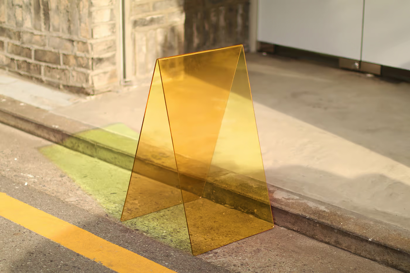 Free Transparent Stand on Street Mockup PSD Template