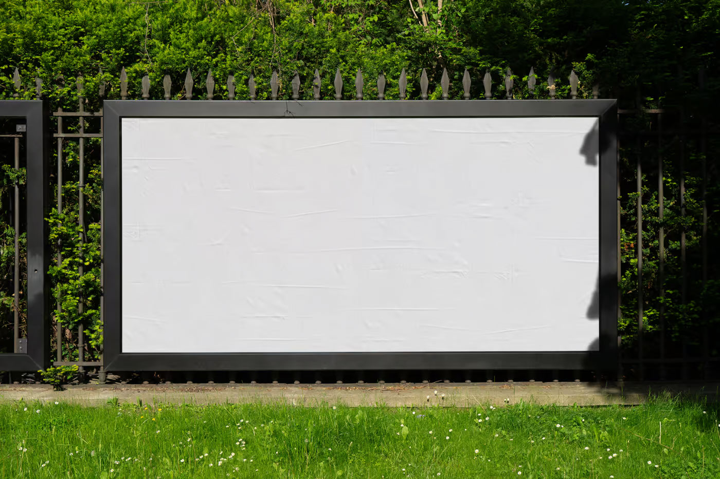Free Wide Outdoor Billboard Mockup PSD Template