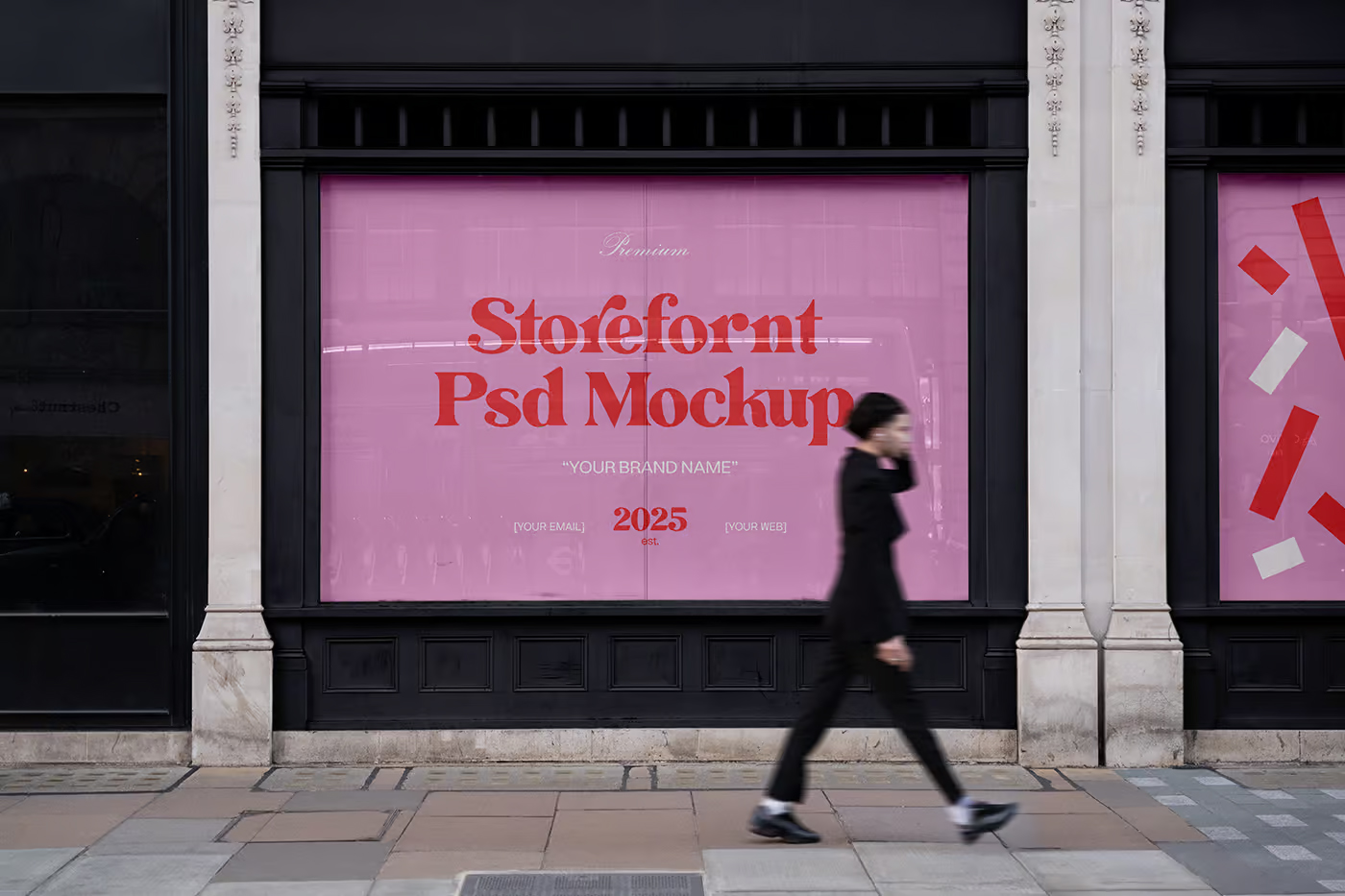 Free Wood Storefront Mockups PSD Template