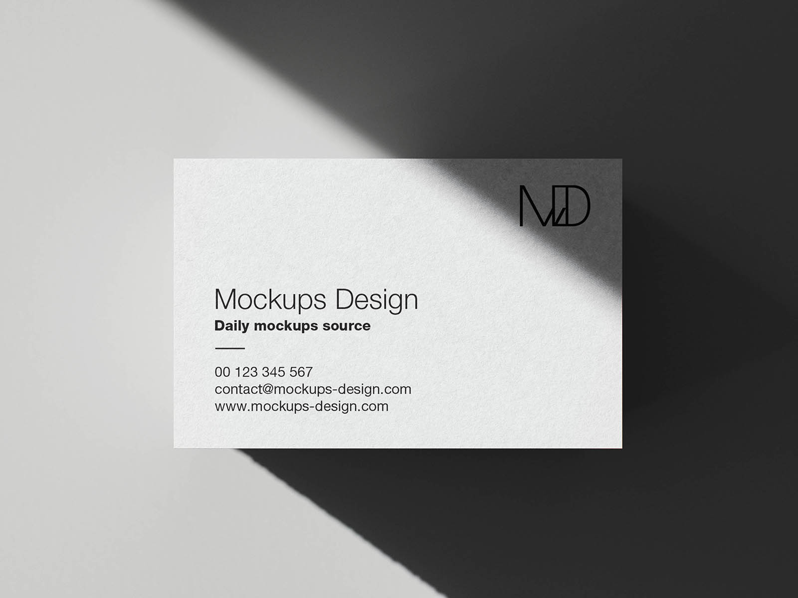 Free 5 Stacked Business Card Mockups PSD Template