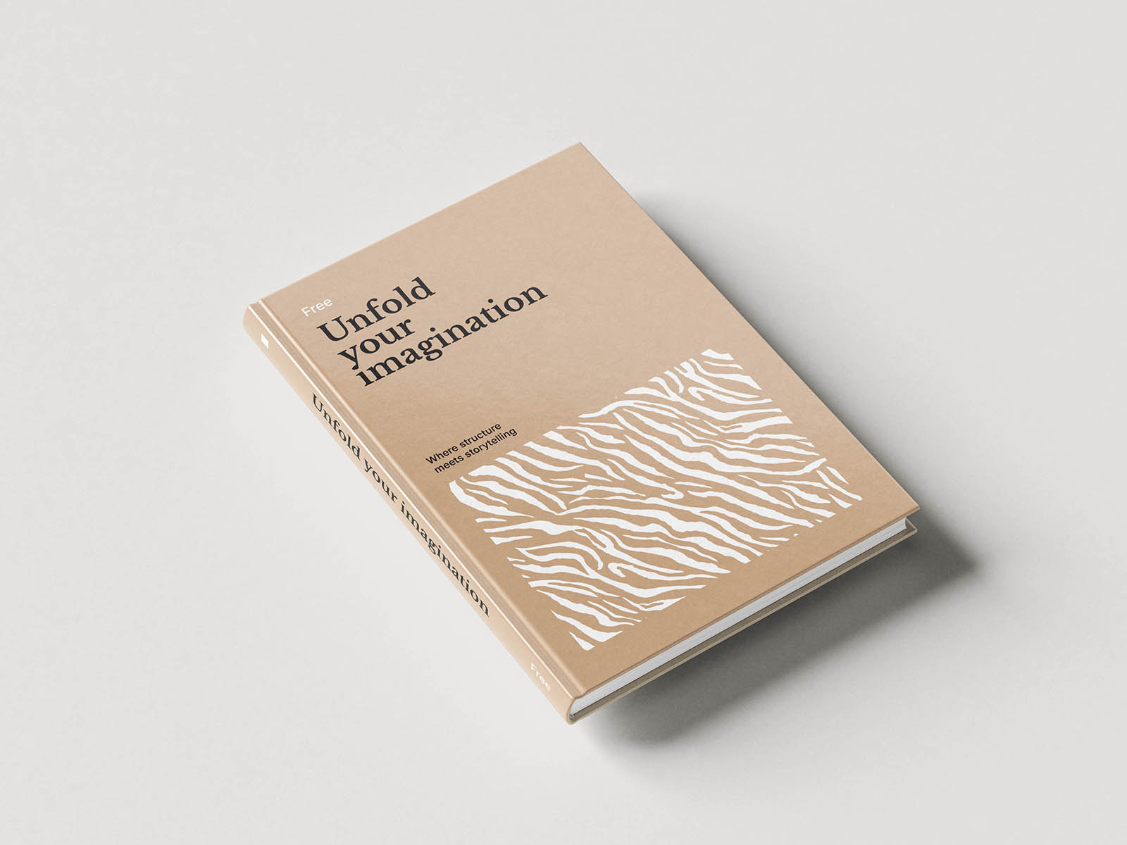 Free B5 Hardcover Book Mockup PSD Template