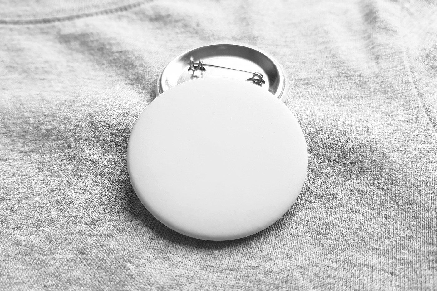 Badge on Material Mockup Free Download | Resource Boy