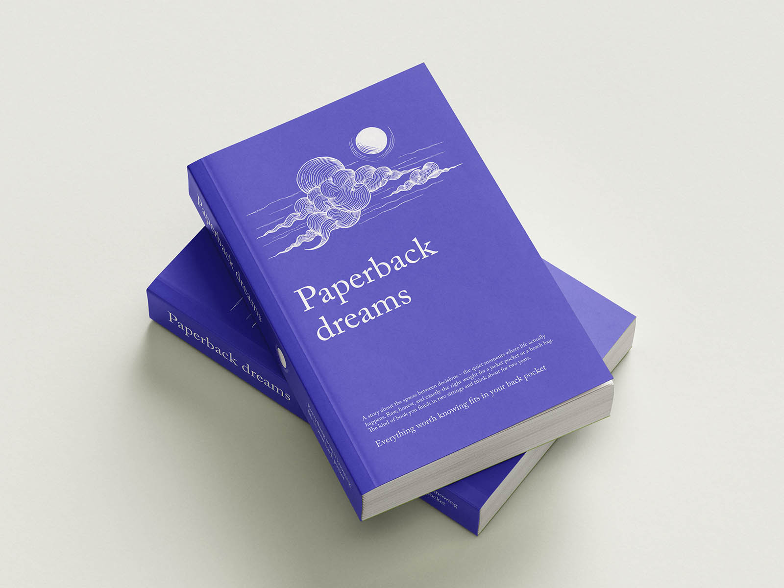 Free Bound Paperback Book Mockup PSD Template