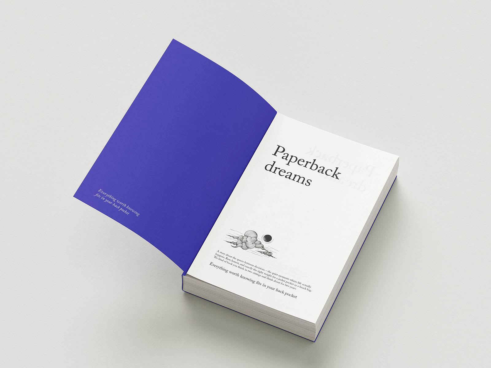 Free Bound Paperback Book Mockup PSD Template