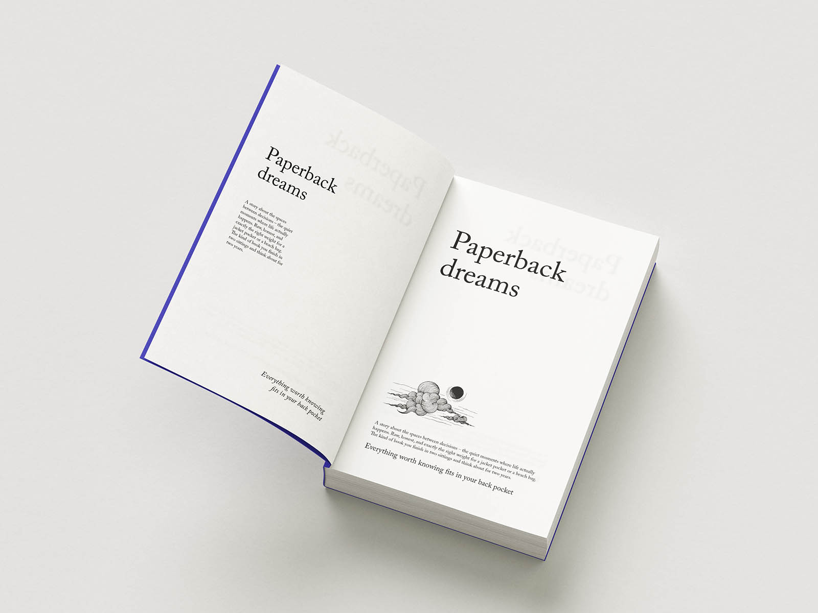 Free Bound Paperback Book Mockup PSD Template