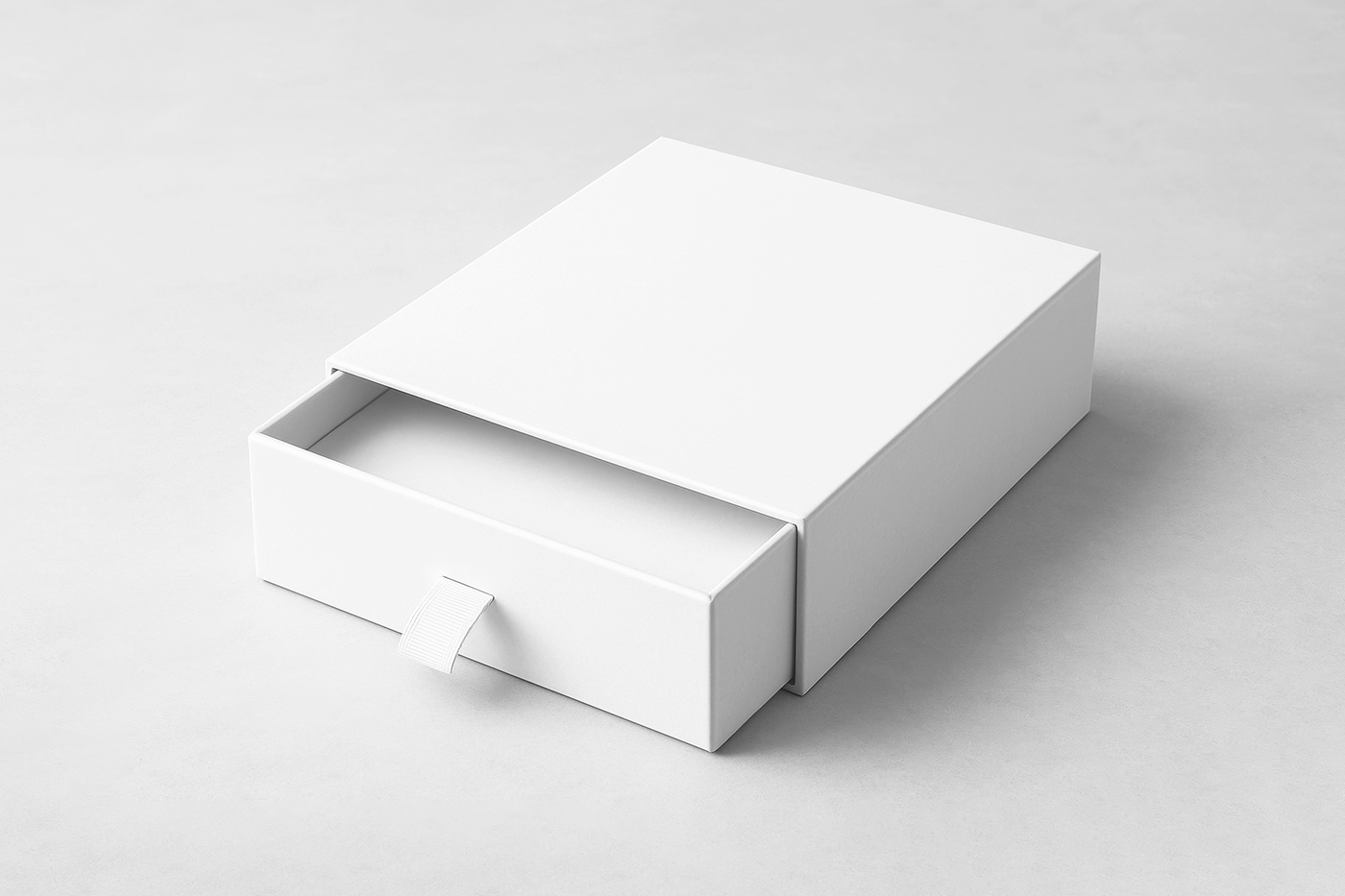 Free Box with Drawer Mockup PSD Template