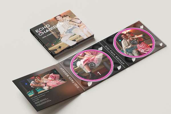 Free Free Double Disc Digipak Mockup PSD Template