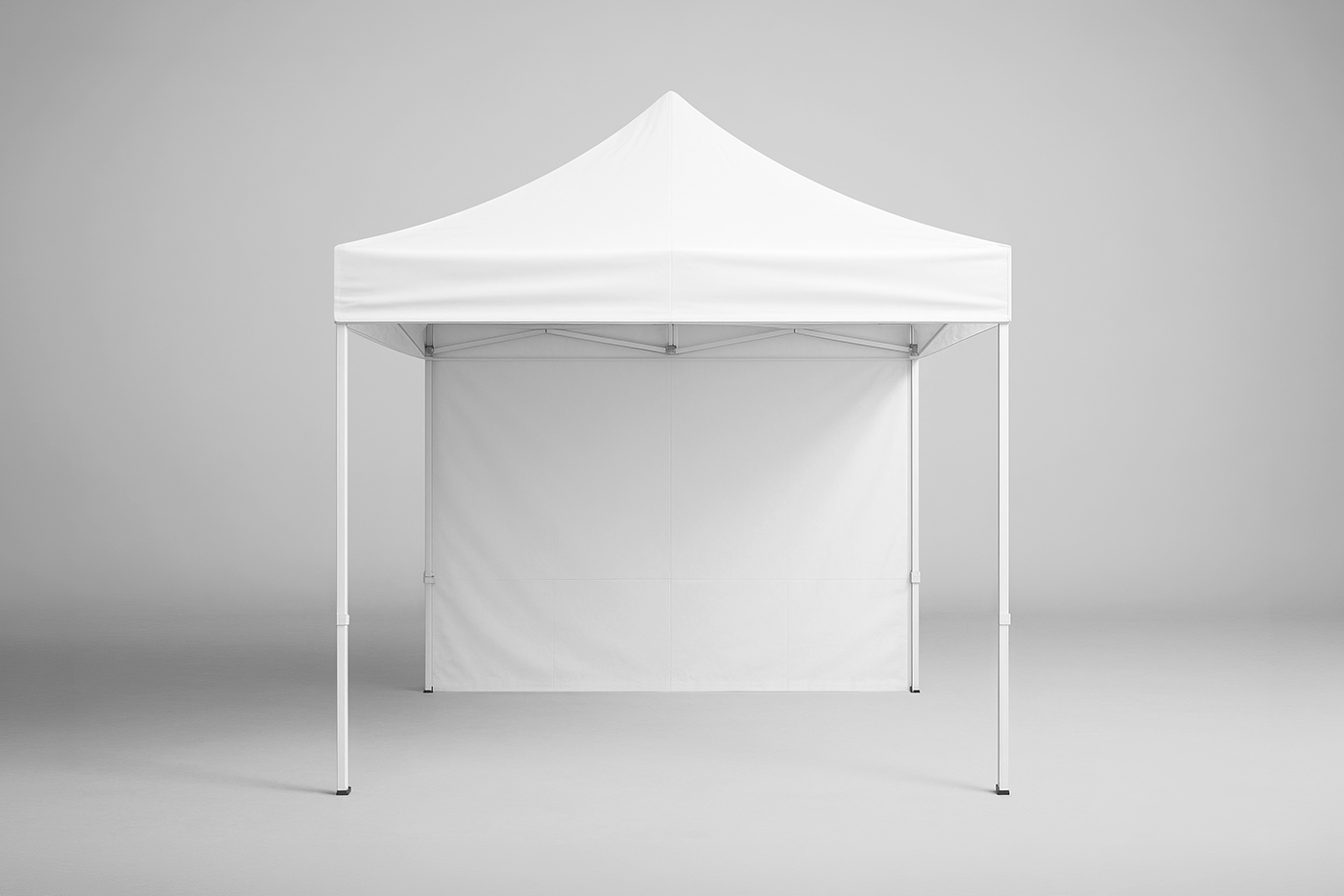Free Exhibition Tent Front View Mockup PSD Template