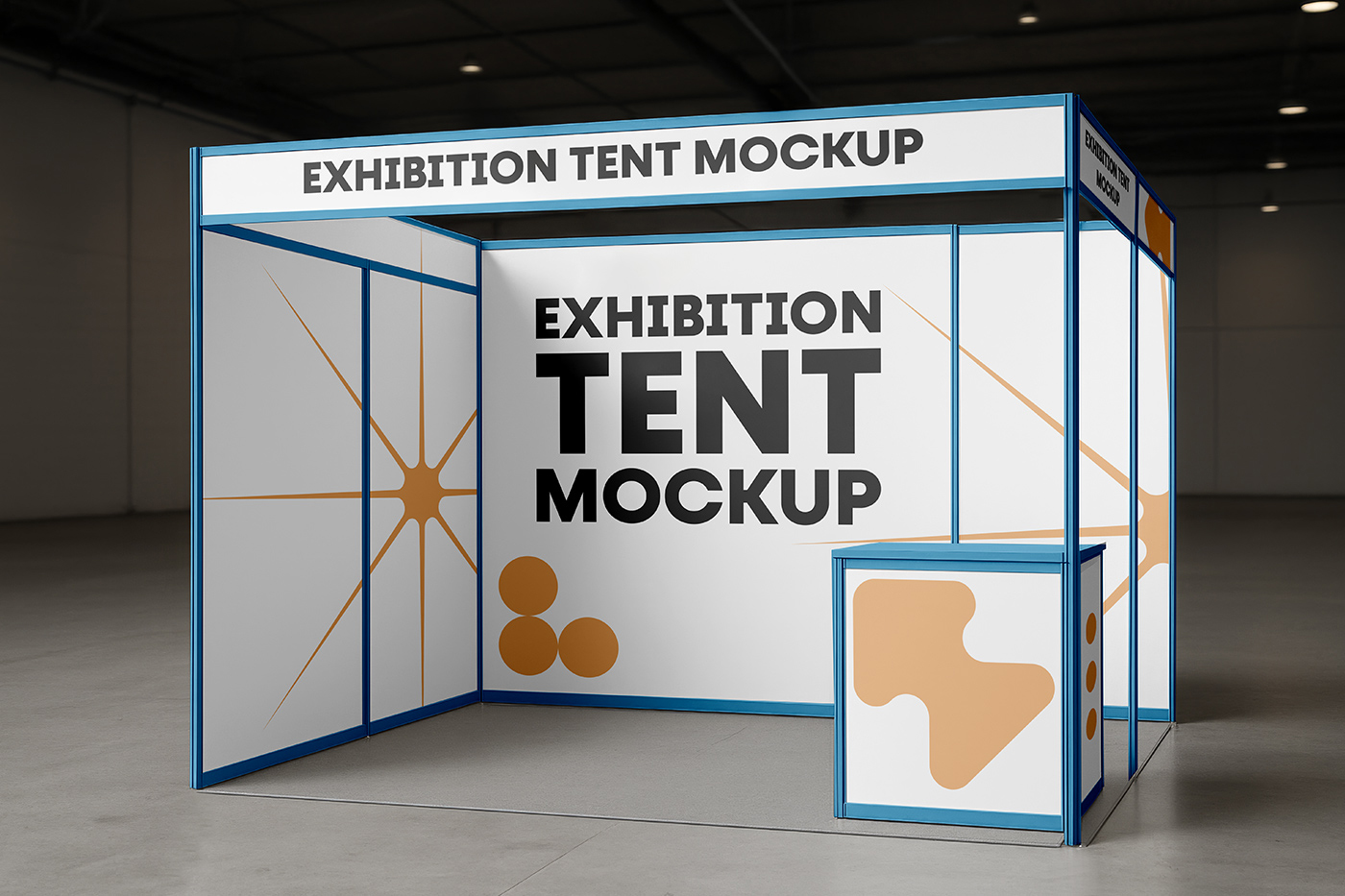 Free Exhibition Tent Mockup PSD Template