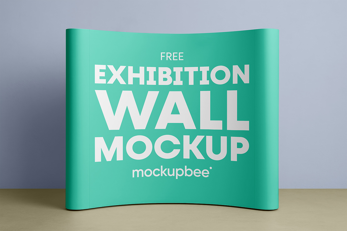 Free Exhibition Wall Mockup PSD Template