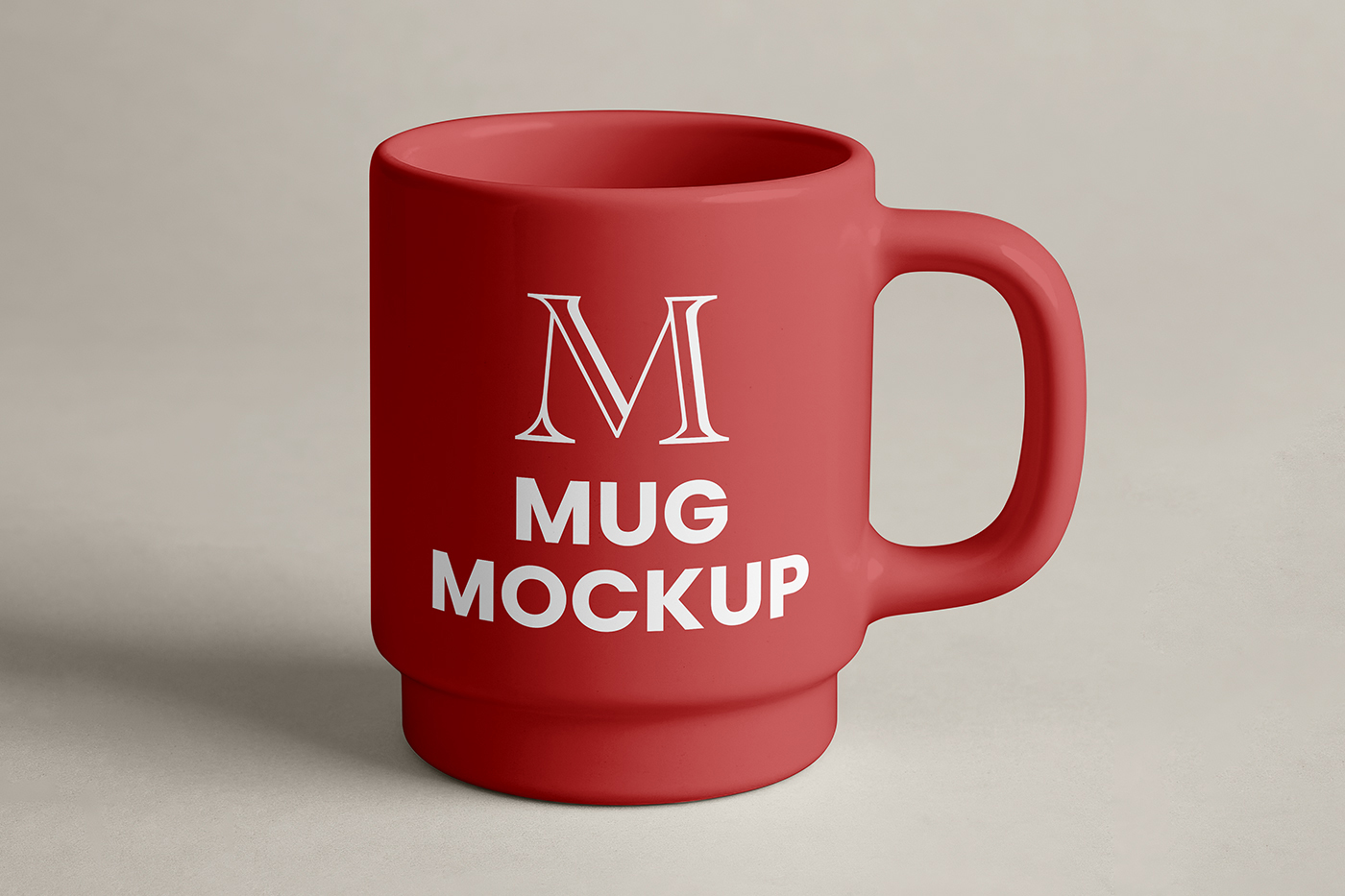 Free Glass Mug Mockup PSD Template