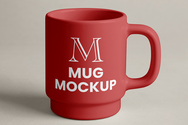 Free Glass Mug Mockup PSD Template