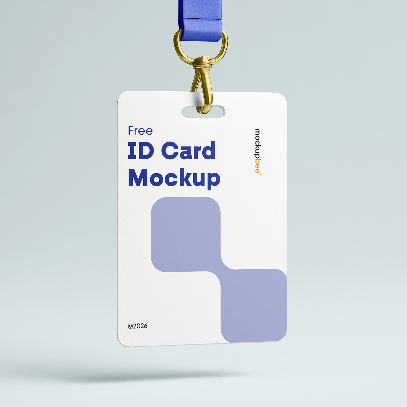 Free Hanging ID Card Mockup PSD Template