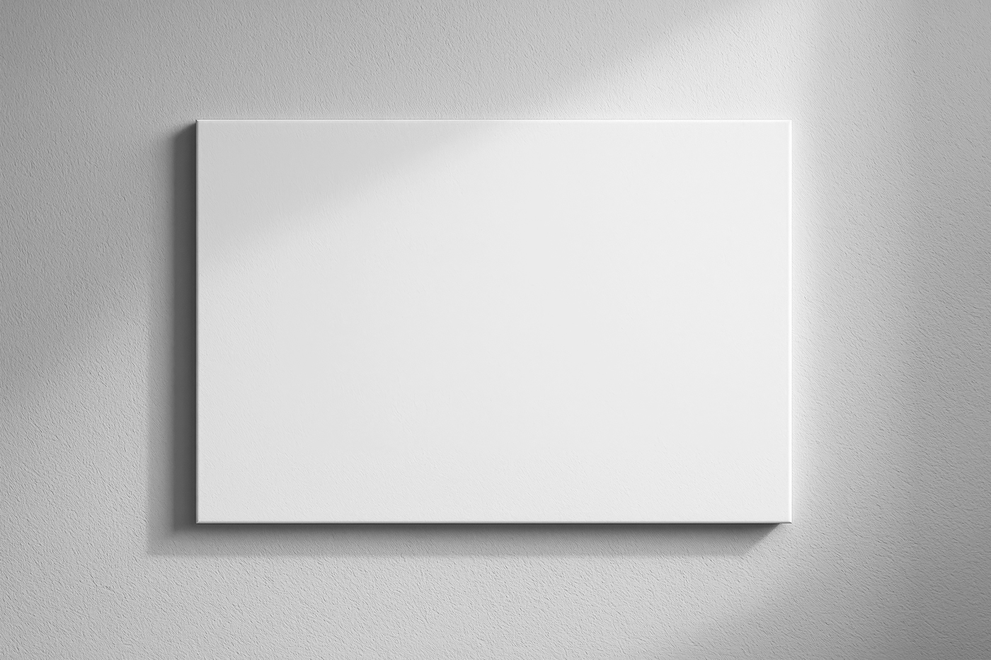Free Horizontal Canvas Mockup PSD Template