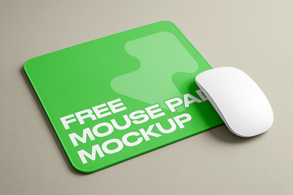 Free Mouse Pad Mockup PSD Template