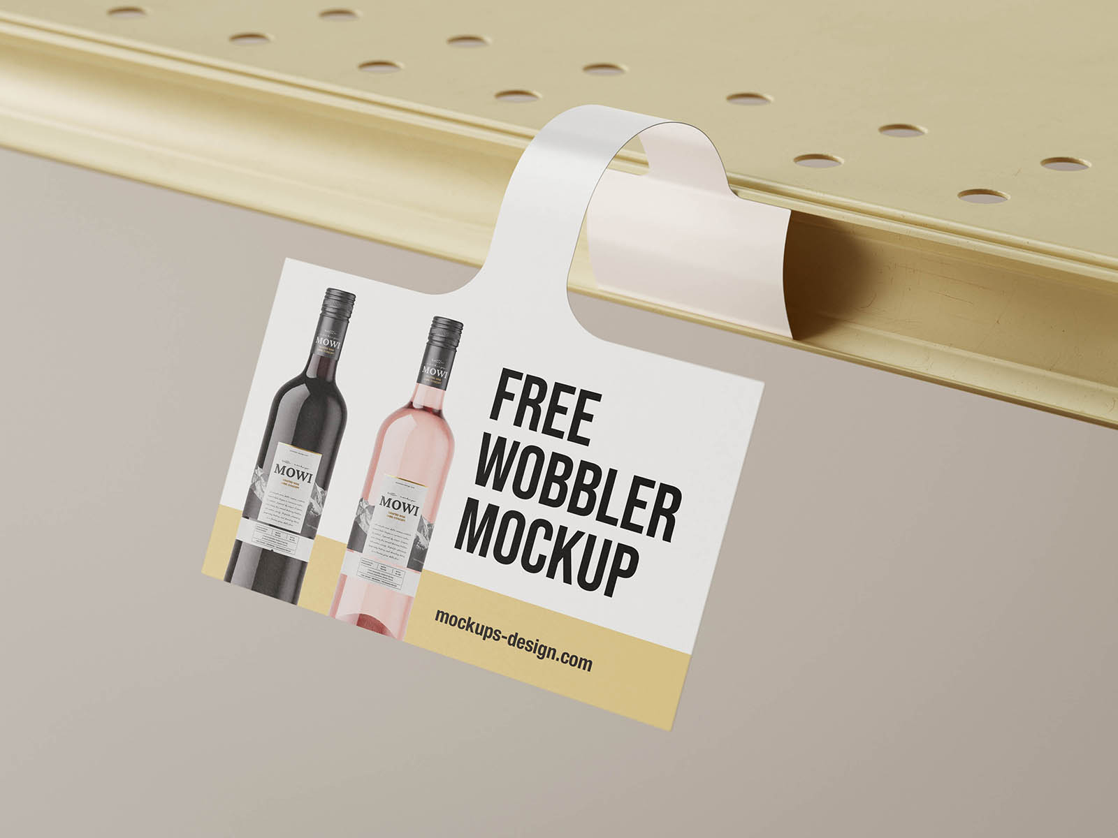 Free Shelf Edge Wobbler Mockup PSD Template