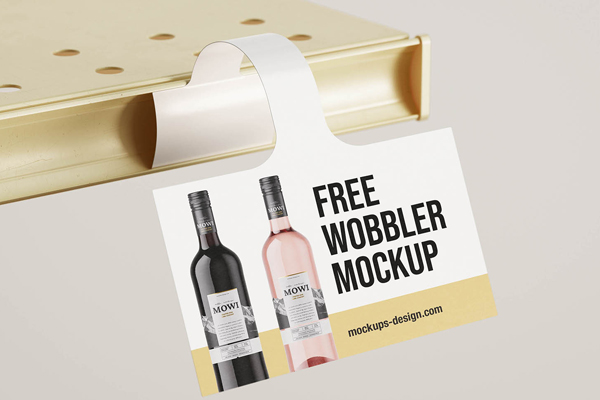 Free Shelf Edge Wobbler Mockup PSD Template