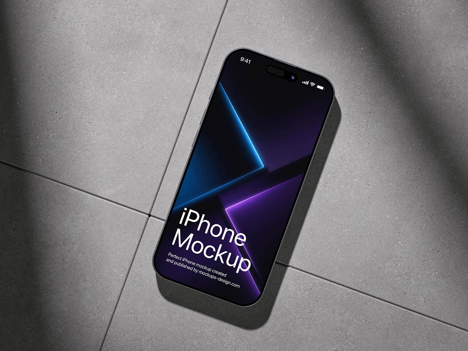Free Sunlit iPhone Mockup PSD Template