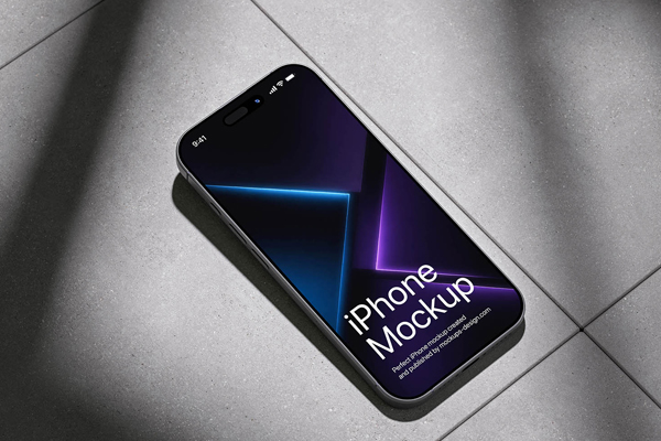 Free Sunlit iPhone Mockup PSD Template