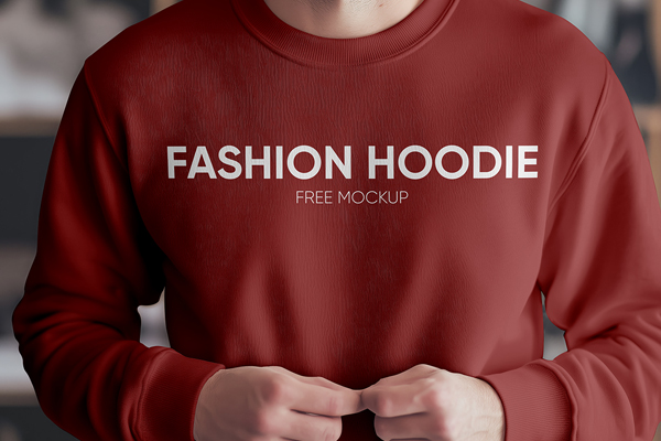Free Sweatshirt Close up Mockup PSD Template