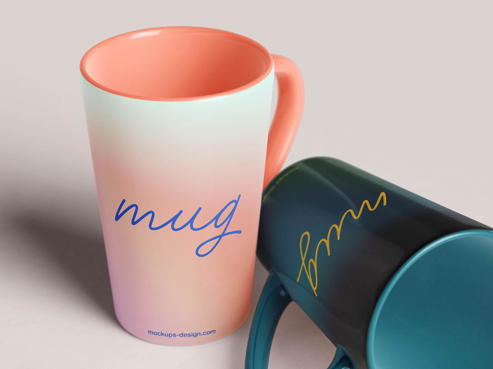 Free Tapered Mug Mockup PSD Template