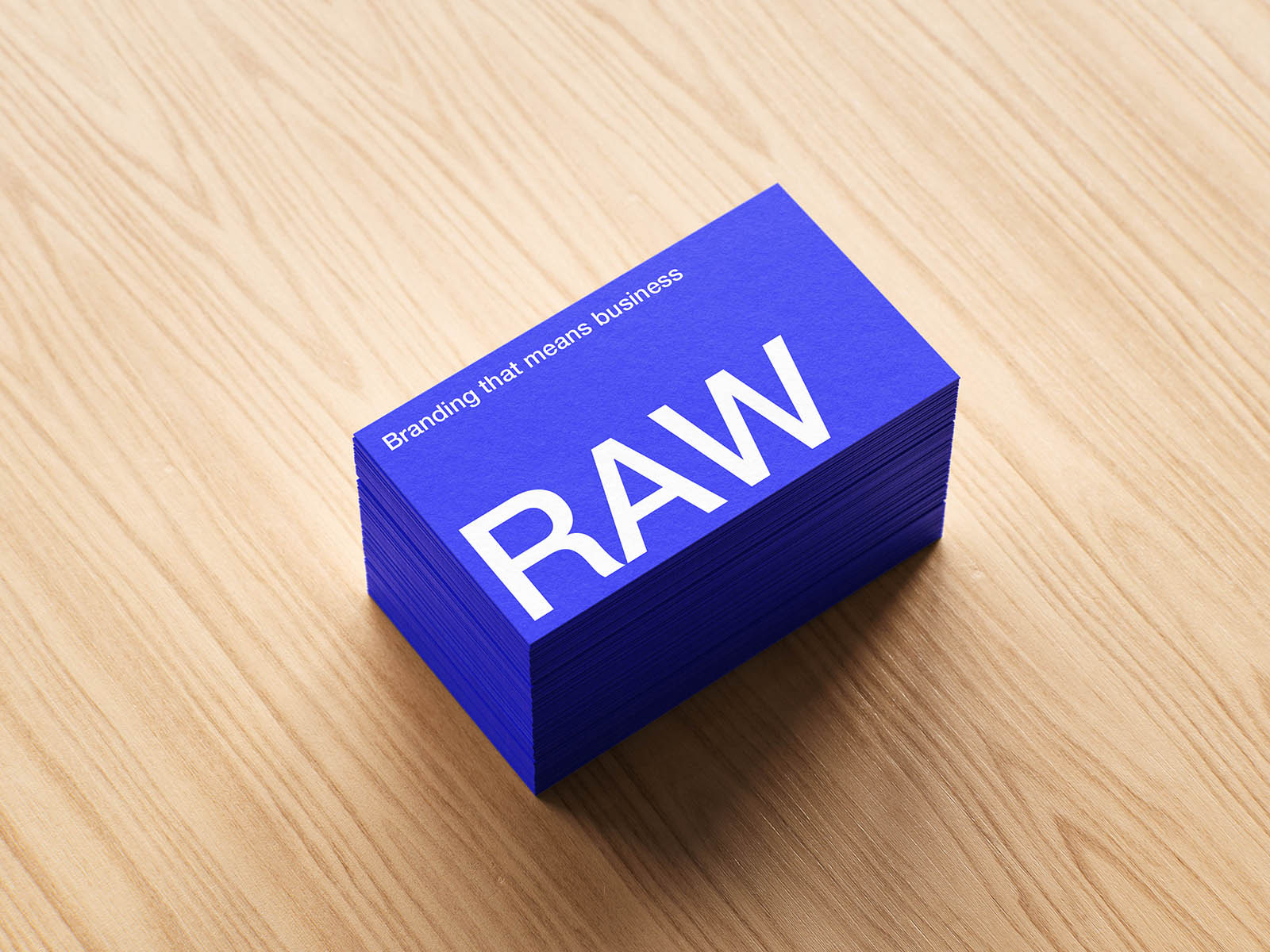 Free Woodgrain Business Card Mockup PSD Template